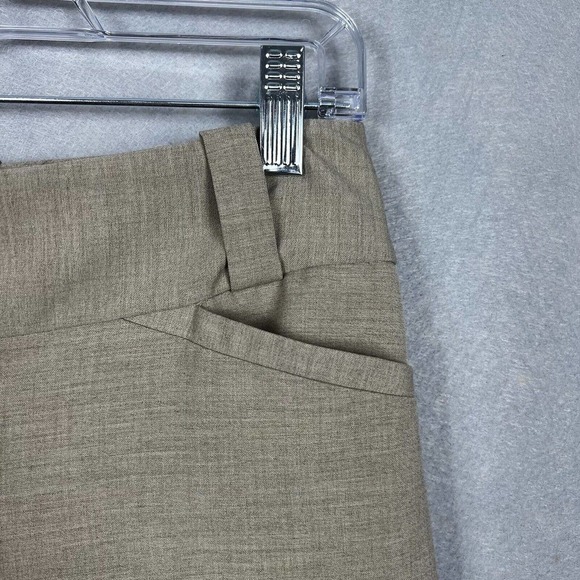 The Limited Cassidy Trouser Pants Size 2 Tan Wide Leg Workwear 33" inseam - Picture 7 of 11